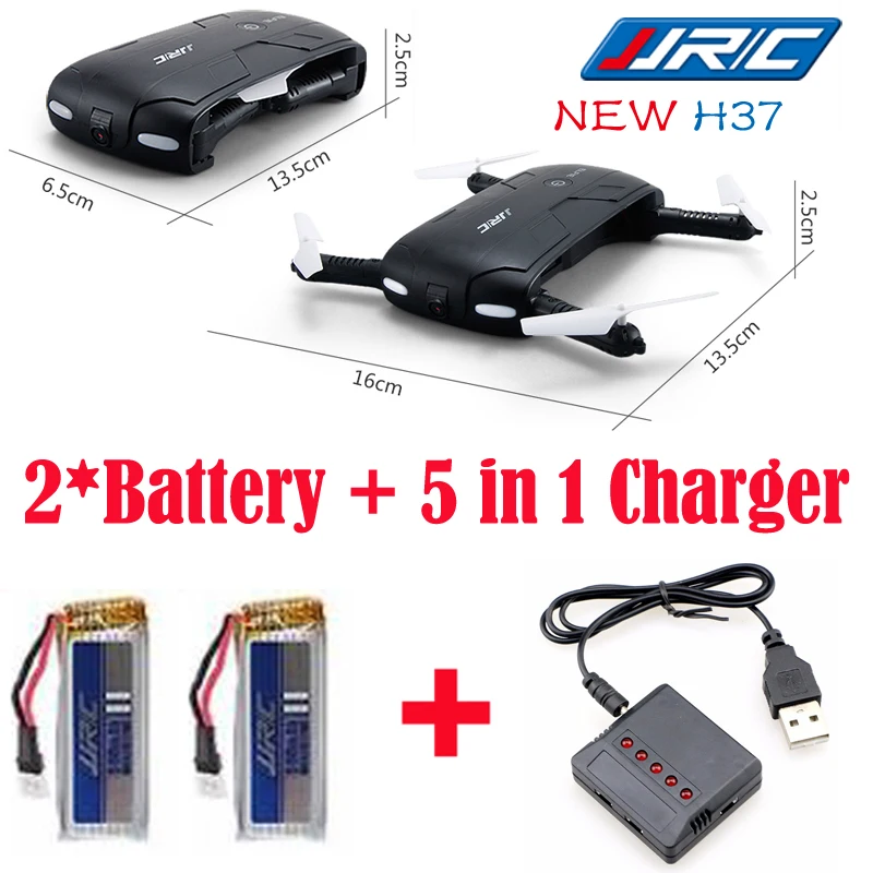 Buy Cheap JJRC H37 Quadcopter Selfie Drone Foldable 6-Axis Gyro Altitude Hold G-sensor Elfie Mini Flight with Camera 720p WIFI FPV RC RTF