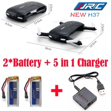 JJRC H37 Quadcopter Selfie Drone Foldable 6-Axis Gyro Altitude Hold G-sensor Elfie Mini Flight with Camera 720p WIFI FPV RC RTF