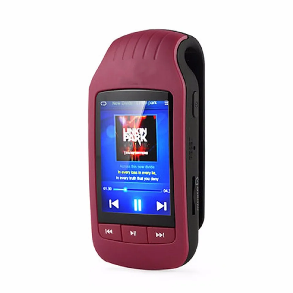 HOTT 1037, MP3 музыкальный плеер с зажимом, 8 ГБ, мини, Bluetooth, mp3 плеер, портативный, спортивный, шагомер, FM радио, SD карта, экран 1,8 дюймов