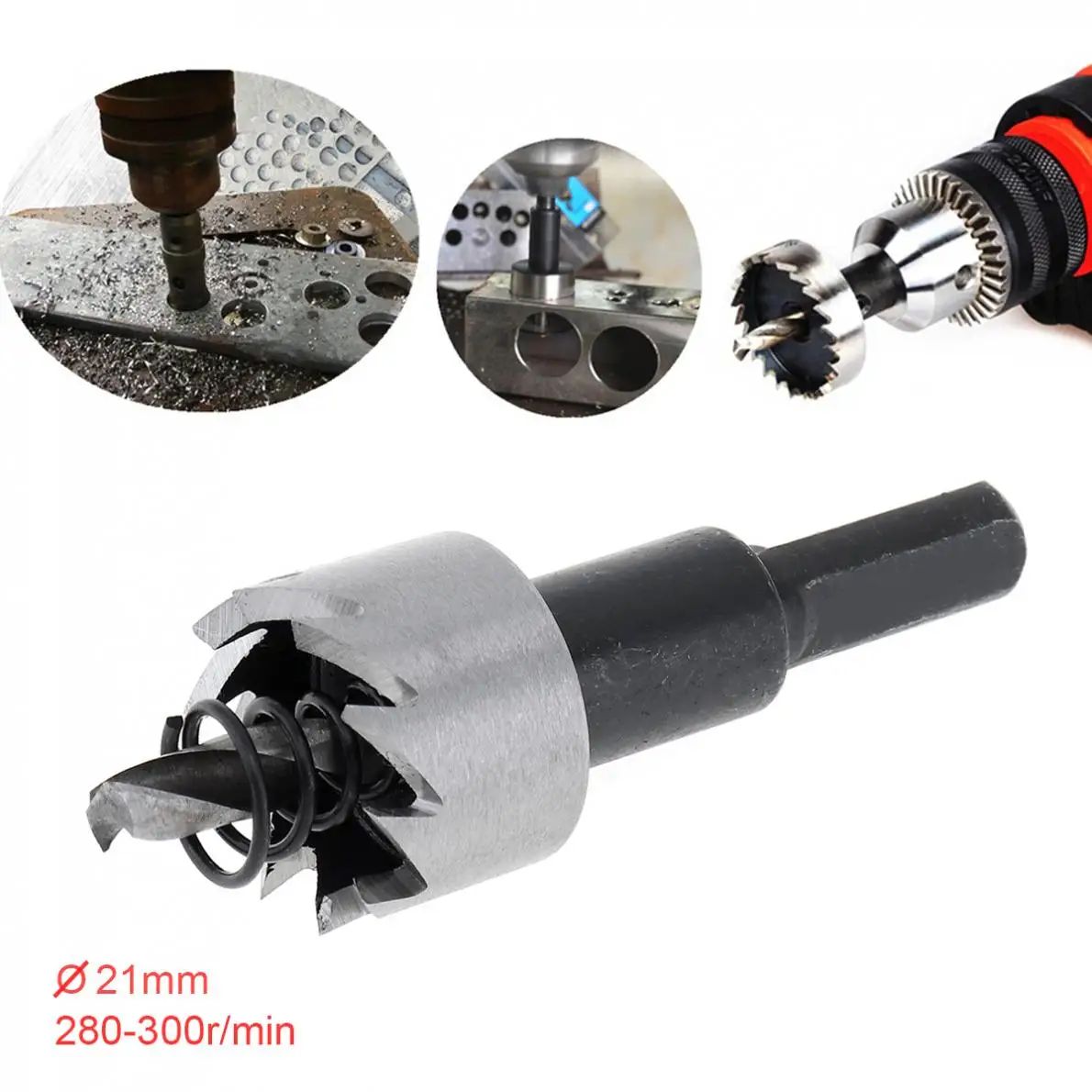 21mm New HSS Hole Saw Cutter Drill Bits for Pistol / Bench /Magnetic /Air Gun Drills