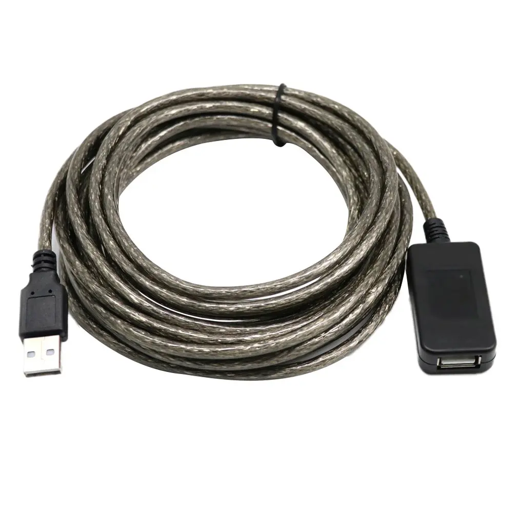 Универсальный 5/10 м супер длинный USB 2 0 удлинитель Ретранслятор кабель усилитель