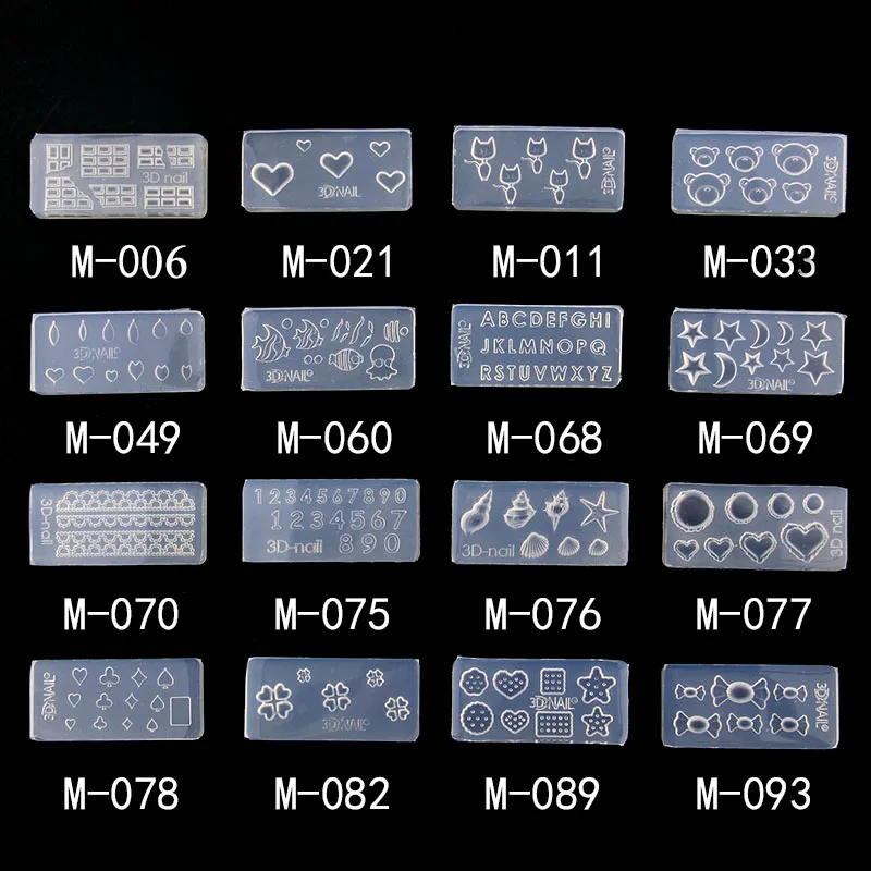 Красивая 1 шт. силиконовая форма для дизайна ногтей, 27 дизайнов, прочная 3D стерео кристальная резная форма, Хрустальная пудра, резной инструмент для дизайна ногтей
