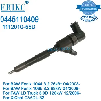 

ERIKC 0445110409 CRI Auto Parts Fuel Injector 0 445 110 409 Fuel Pump Parts Injection 0445 110 409 for BAW Fenix FAW