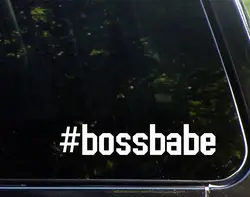 Bossbabe-8-3/4 "X 2"-Виниловая штампованная заготовка наклейка/бампер наклейка для окон