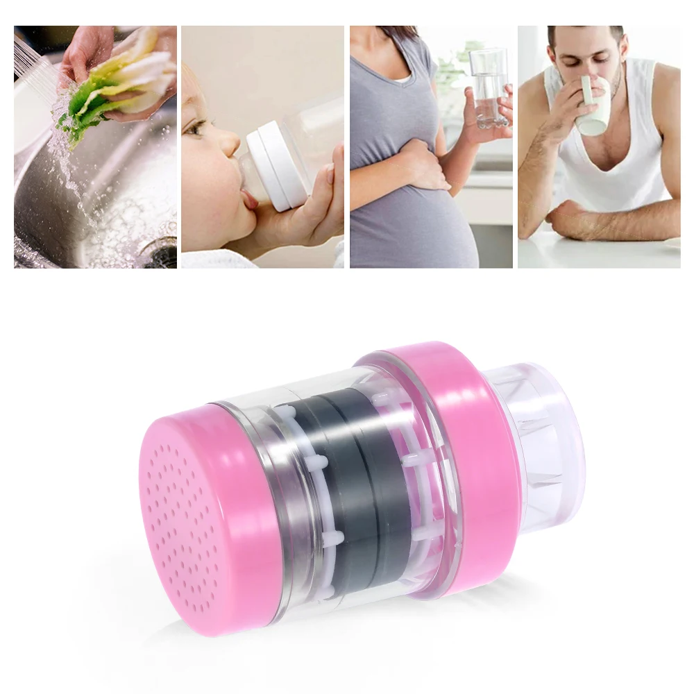 Portable Household Kitchen Water Faucet Purifier Medical Stone Magnetized Water Strainer Handy Kitchen Faucet Strainer