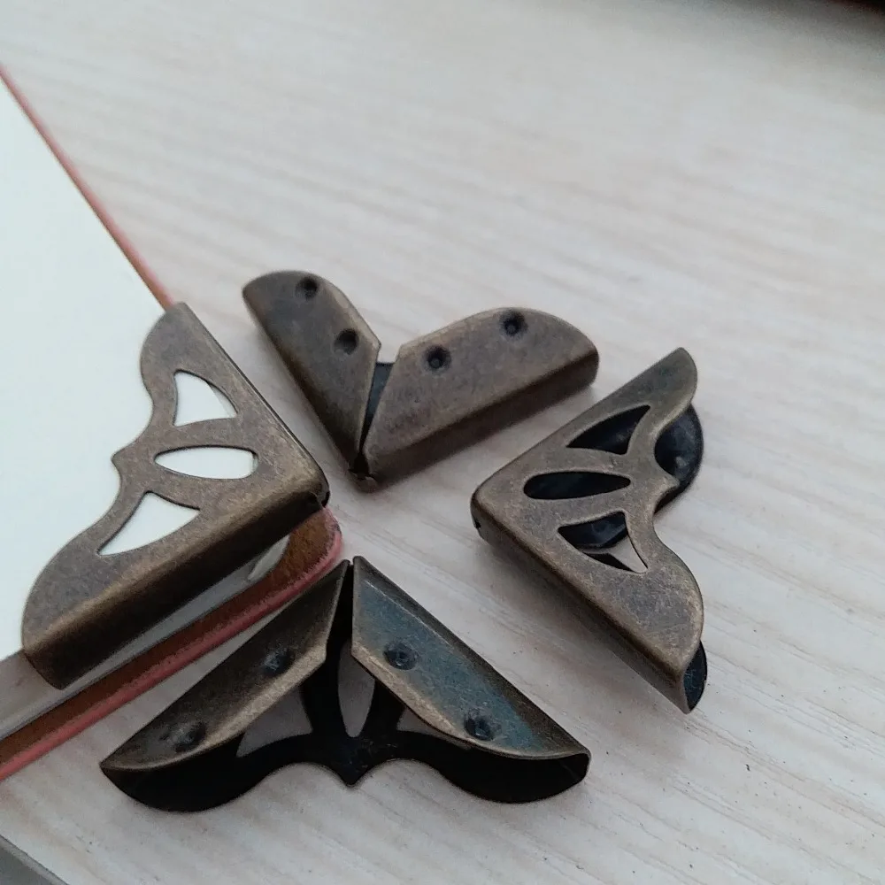 Buy 24mm vintage brass book photo album corner