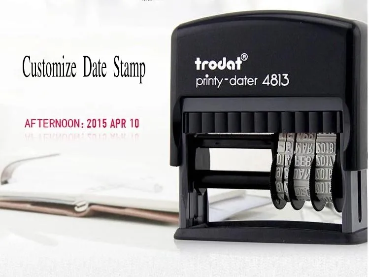 

Customize Date Stamp Self-Inking Rubber Stamp expiration date production date
