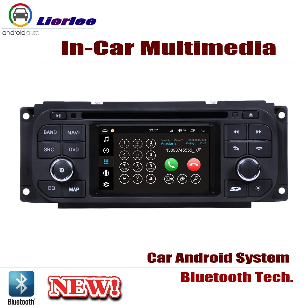 Для Dodge Grand Caravan 2001~ 2007 автомобильный Android плеер DVD gps навигационная система HD экран Радио Стерео интегрированный мультимедиа