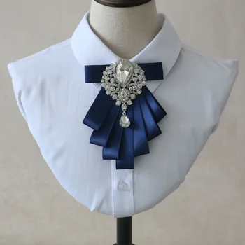 

Bow tie male married groom groomsman shirt men's trend clothing accessories black casual Korean bow wedding red collar flower