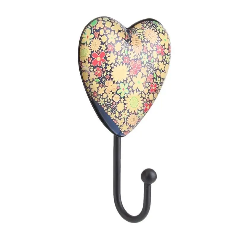 OUNONA Heart Shape Retro Coat Hat Robe Towel Hook Hanger Door Wall Mounted Home Decoration OUNONA Heart Shape Retro Coat Hat Robe Towel Hook Hanger Door Wall Mounted Home Decoration