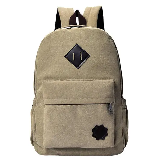 MOLAVE Backpacks new high quality Neutral Canvas School Lady Men Travel ...