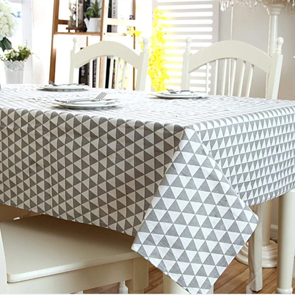 Rectangle Higty Tablecloth Linen Black And White Square Table Cloth