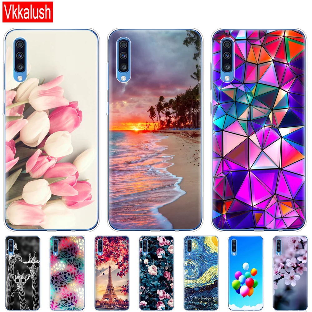 

For Samsung A70 Case 2019 cute Soft TPU Phone Back Cover For Samsung Galaxy A70 silicon Cases Coque Capa A 70 A705 A705F bumper