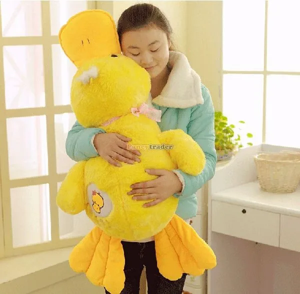 Fancytrader 39'' 100cm Lovely Stuffed Giant Plush Yellow Rubber Duck, Free Shipping FT50268 (1)