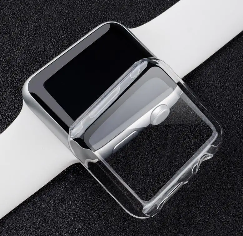 Для Apple Watch Series SE 6 4 5 для 40 мм 44 Роскошный прозрачный ультратонкий твердый