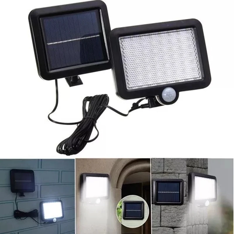 

Solar Power 56 LED PIR Motion Sensor Flood Wall Light Waterproof Outdoor Lighting Garden Security Lamp