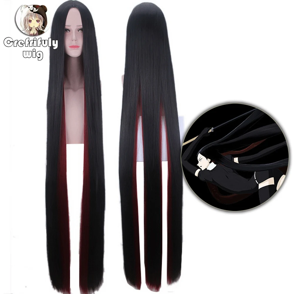 150 см Land of the Lustrous cosplay Парики для женщин Houseki no Kuni Bort черный цвет красного вина прямые синтетические волосы парик