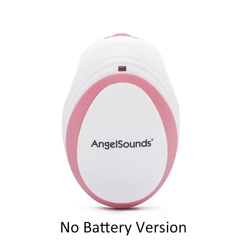 Angelsounds портативный карманный фетальный допплер детский звук сердцебиение беременных допплер пренатальный датчик для отслеживания плода 3 МГц бытовой забота о здоровье - Color: Pink No Battery