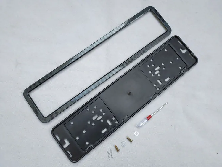 license plate frame plate holder number frame plate license plate cover license plate screw stainless steel carbon fiber  Plastic license plate frame (4)