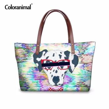 

Coloranimal Fault Wind Women Large Handbags Teenager Girl Boys Street Style Handsome Crossbody Lady 3D Colorful Animal Tote Bag
