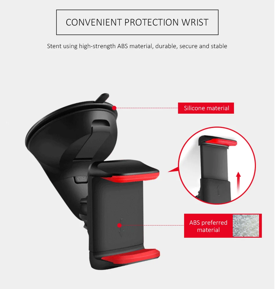 Universal car phone holder Windshield desktop cell phone holder car Mount Mobile Phone Holder Stand For iPhone SE 6 Plus Samsung S5 S6 S7 Edge Note 4 All smartphone Car holder