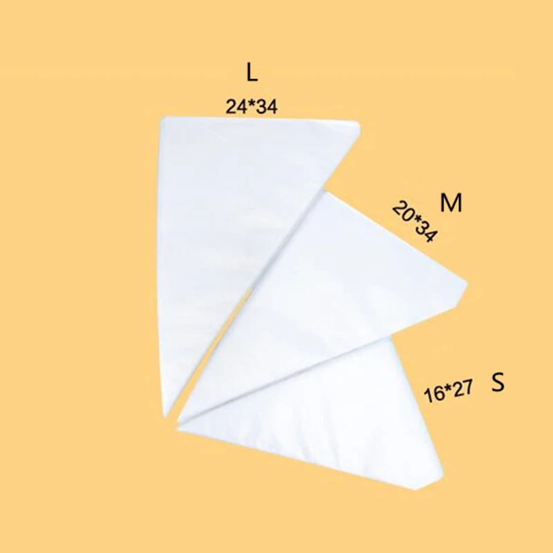 Одноразовый мешок для теста шт./компл. размеры s, m, l Форма для печенья трубопроводы торт кондитерские кекс украшения сумки 100