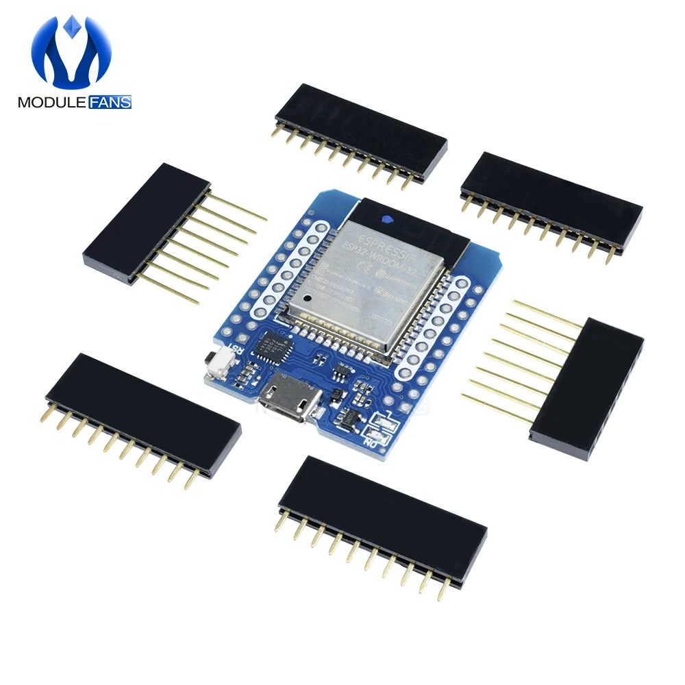 

For Wemos MINI D1 ESP32 ESP-32S Wireless WiFi Bluetooth BLE For Wemos D1 Mini Esp8266 CP2102 Module With Pins