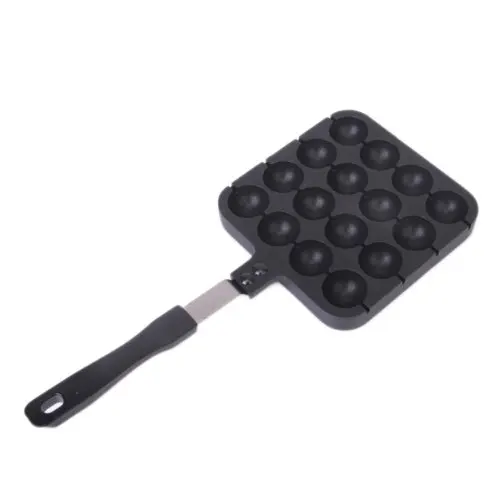 

HGHO-16 forms takoyaki Mould with handle - Black