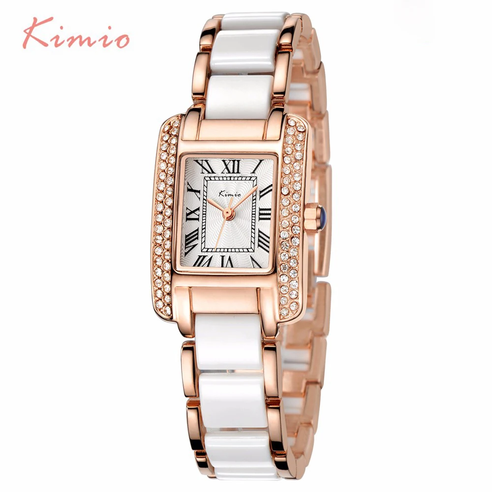 Prix pour KIMIO Marque De Luxe Bijoux Femmes Robe Vintage Chiffres Romains Strass Montres Casual Mode Étanche femmes Montre À Quartz Prix pour KIMIO Marque De Luxe Bijoux Femmes Robe Vintage Chiffres Romains Strass Montres Casual Mode Étanche femmes Montre À Quartz