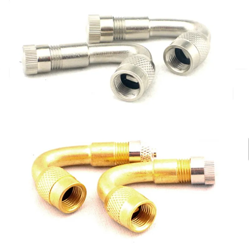 MOTORCYCLE MOTORBIKE tire TYRE VALVE EXTENSION ADAPTOR 45 DEGREE ANGLE