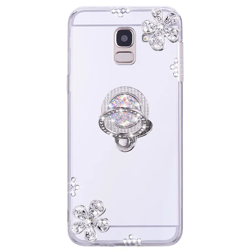 Bling 3D зеркальный чехол для Samsung galaxy A51 A71 A6 PLUS J4 J6 A8 J2 PRO A9 A7 2018 A50 A20 A30 A10 A70 A40 с кольцом