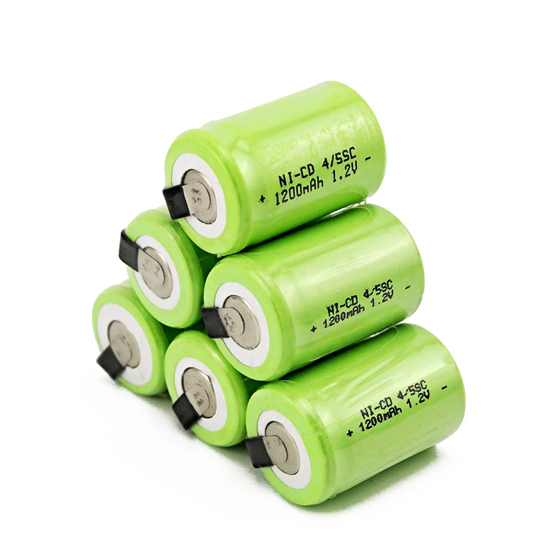 10 штук в партии!! NI-CD аккумулятор 1,2 V SC 1200mah 1,2 v 4/5 sc 1200mah nicd аккумулятор для аккумуляторной батареи небольшого размера