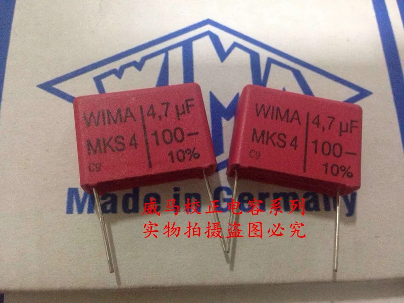 2020 hot sale 10pcs/20pcs Germany WIMA capacitor MKS4 100V4.7UF 100V475 4u7 P: 22.5mm Audio capacitor free shipping 2020 hot sale 10pcs 20pcs germany wima mks4 63v 2 2uf 63v 225 2u2 p 15mm spot audio capacitor free shipping