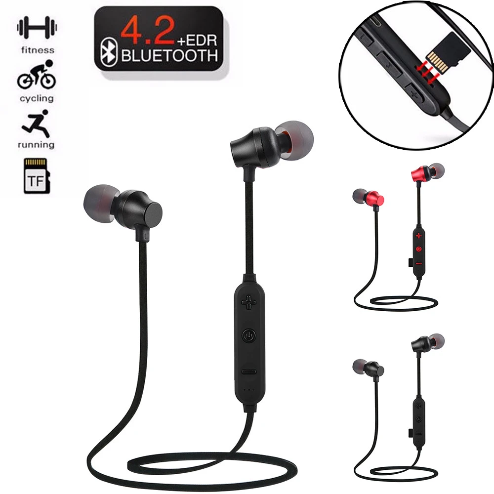 audífonos inalámbricos con tarjeta de memoria