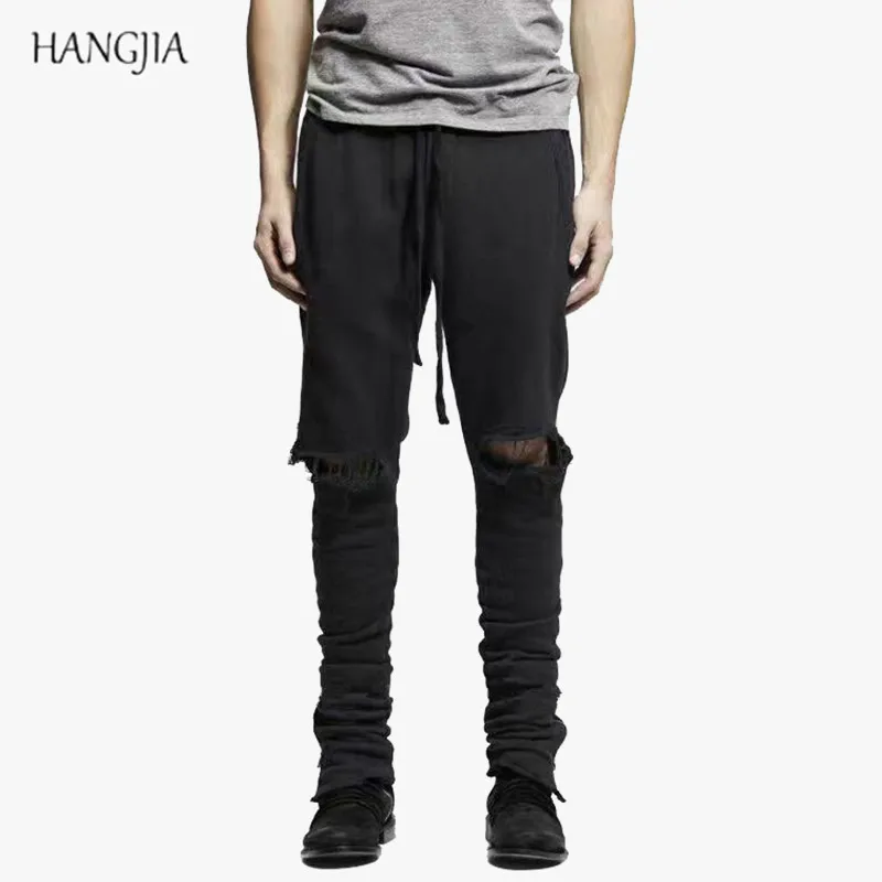 High Street Men's Slim Fit SweatPants Jogger Solid Color