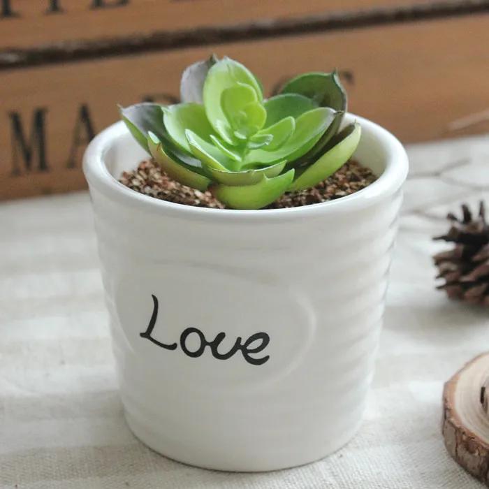 

Succulents Flowerpot Love Ceramic Flowerpot Succulent Plants Flower Pot Ceramic Succulent Pots Vases Mini Ornaments Home Decro