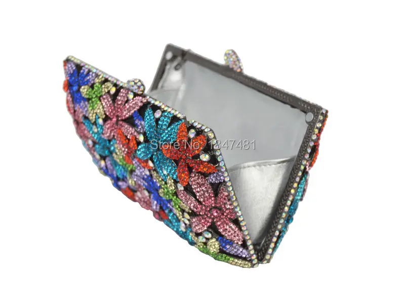 LaiSC разноцветная Роскошная Свадебная сумка, вечерние садовые сумочки, кошелек с бриллиантами, вечерняя сумочка-клатч с кристаллами, Женская Блестящая сумка SC291
