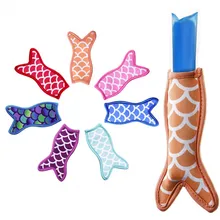 5 шт. набор для мороженого многоразовый Портативный функциональный Акула креативный Мороженое Мешок Льда Рукава морозильник держатели для льда