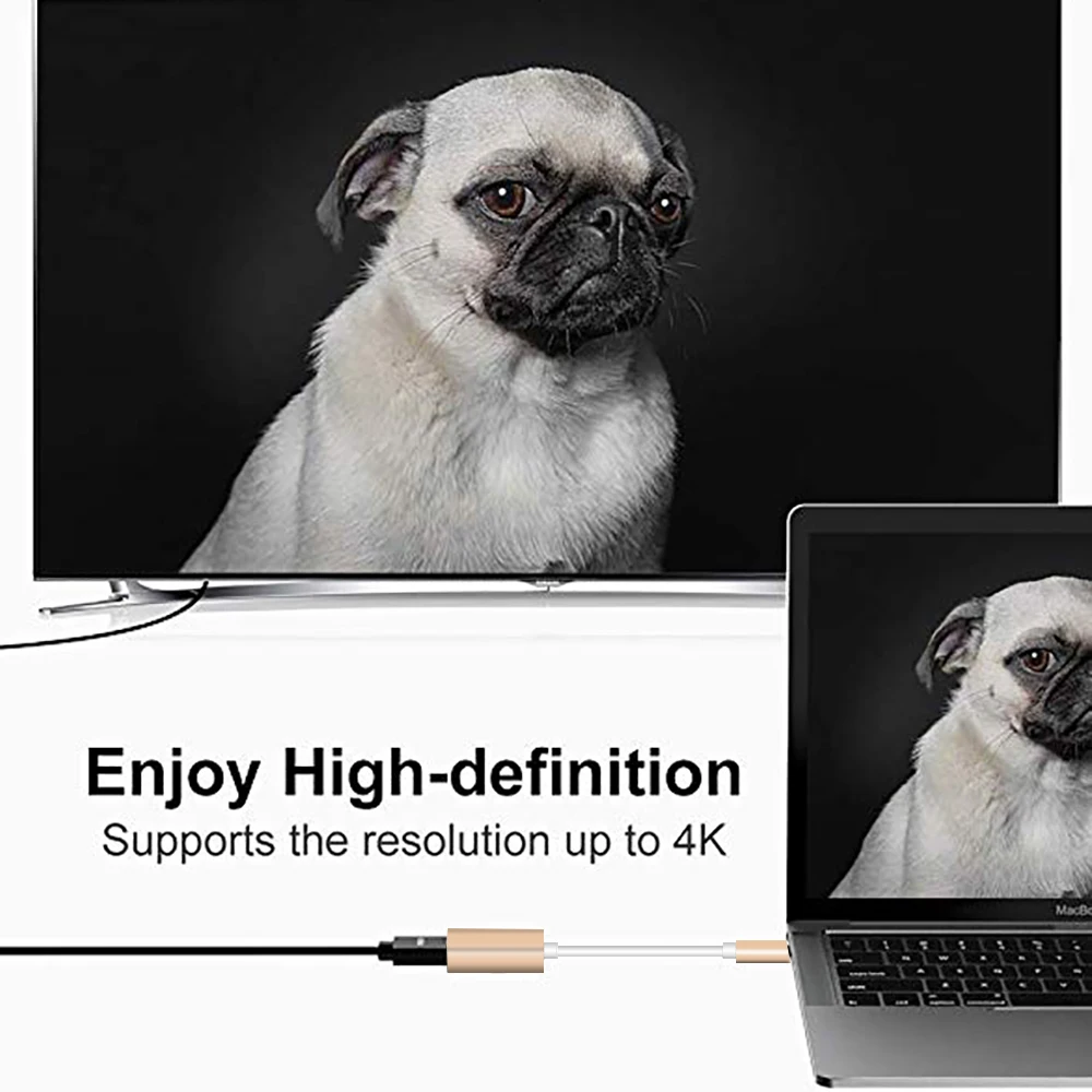 Адаптер kebidu 4K Type C для отображения порта USB к DP кабель 3 1 UHD 1080P ChromeBook Macbook Pro|Кабели