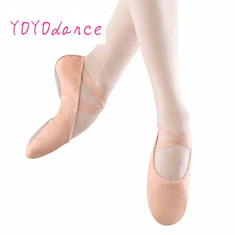 online Profissional Ballet Shoes Zapatillas Ballet Slippers Mulheres Meninas Da Criança de Couro Genuíno Cheio de Split Sole Ballet Sapato de Dança