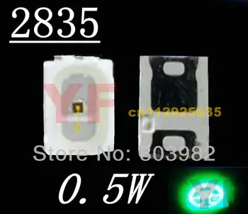 

Ultra bright 0.5w smd led pure green 2835 led bulb 520-530nm 3.0-3.4V(CE&Rosh)