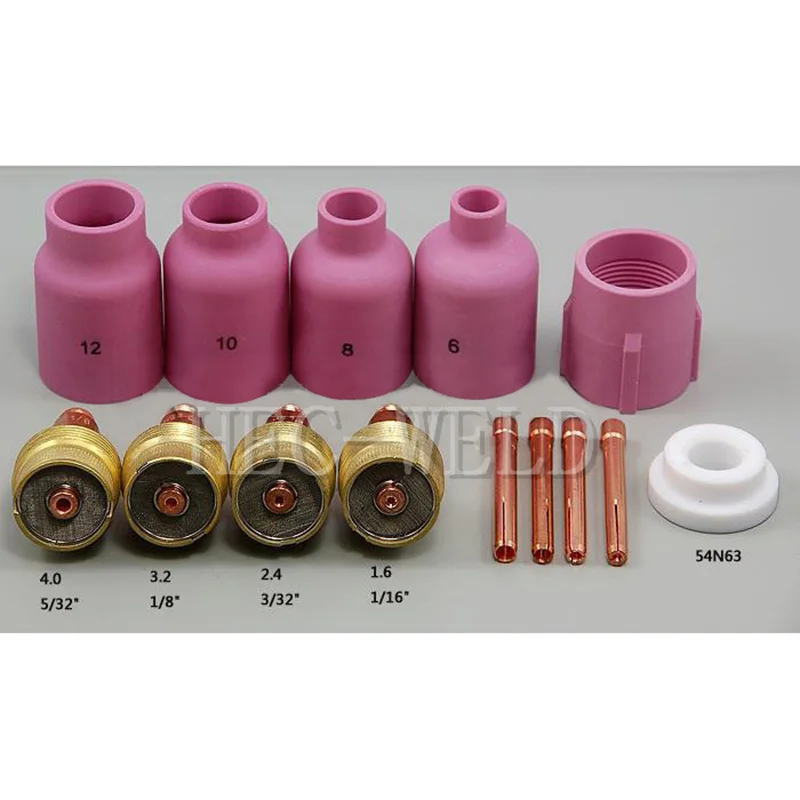 2 Pack Tig Gas Lens 45V64 Gas Lens 3//32/" Large fits Weldcraft WP17 WP18 WP26