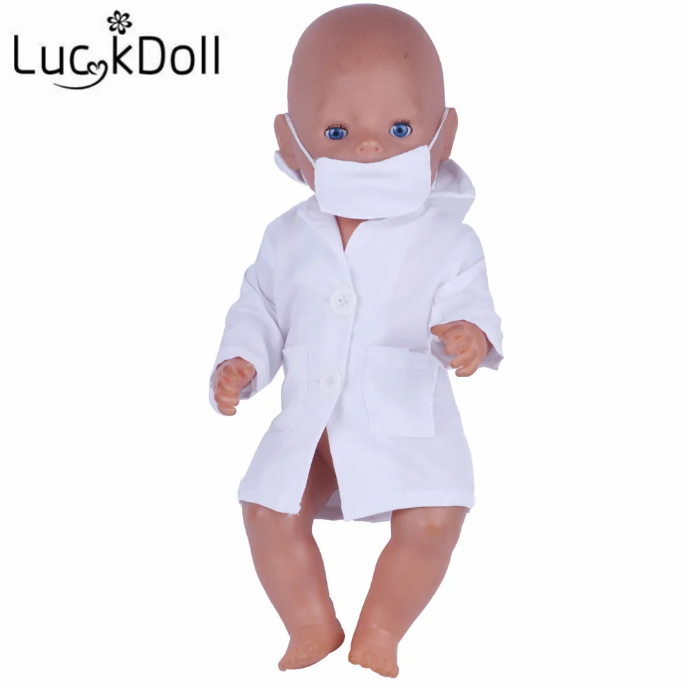 LUCKDOLL костюм медсестры и медицинские приборы подходят 18 дюймов Американский 43 см BabyDoll одежда аксессуары, игрушки для девочек, поколение, подарок - Цвет: n695