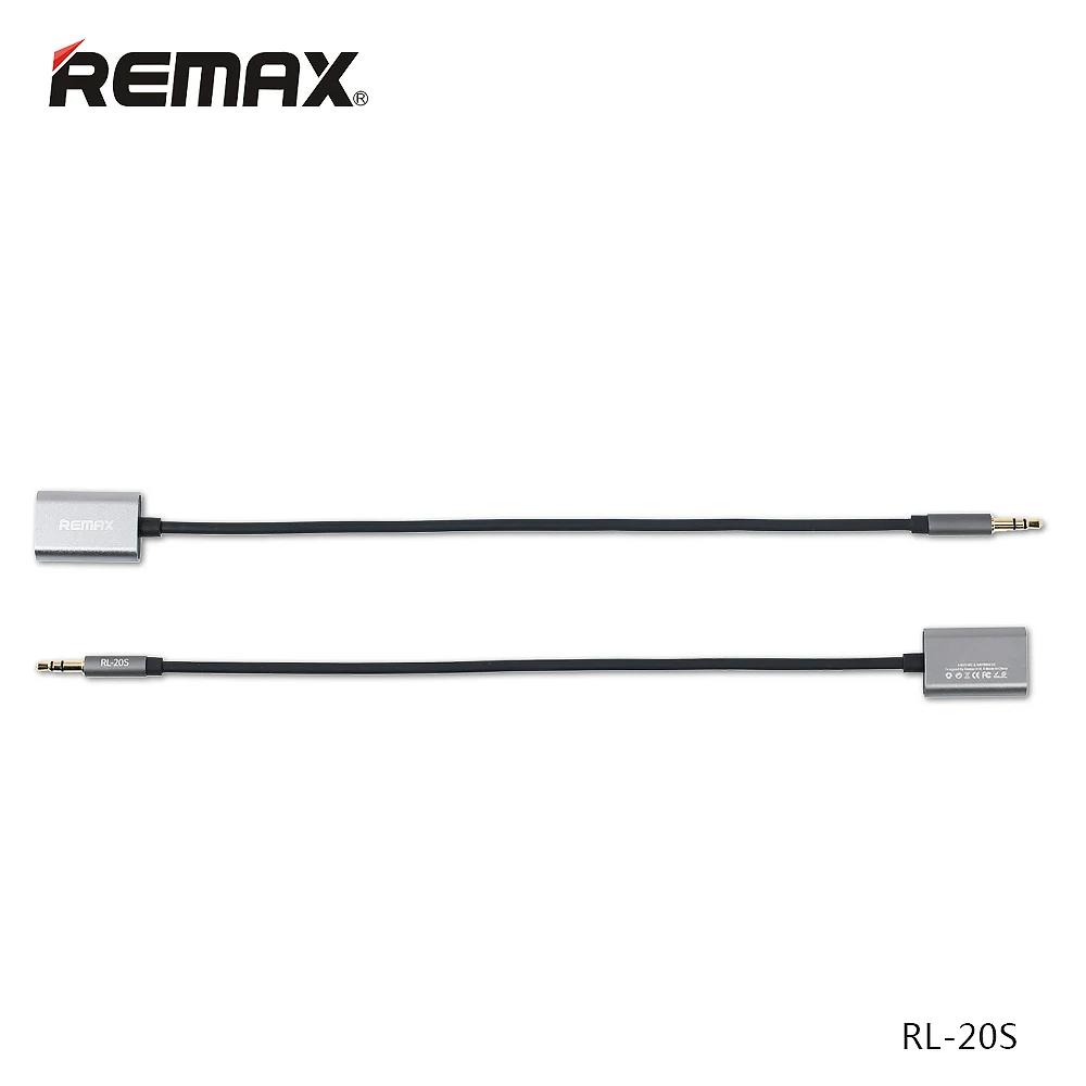 Оригинал Remax RL S20 3.5 мм 1 Мужской до 2 Женский PlugAudio AUX Splitter Кабель Адаптер Для
