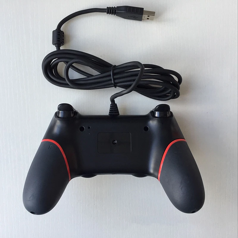 Красная/синяя/зеленая USB Проводная игровая консоль, геймпад Playstation 4 джойстик Dualshock геймпад