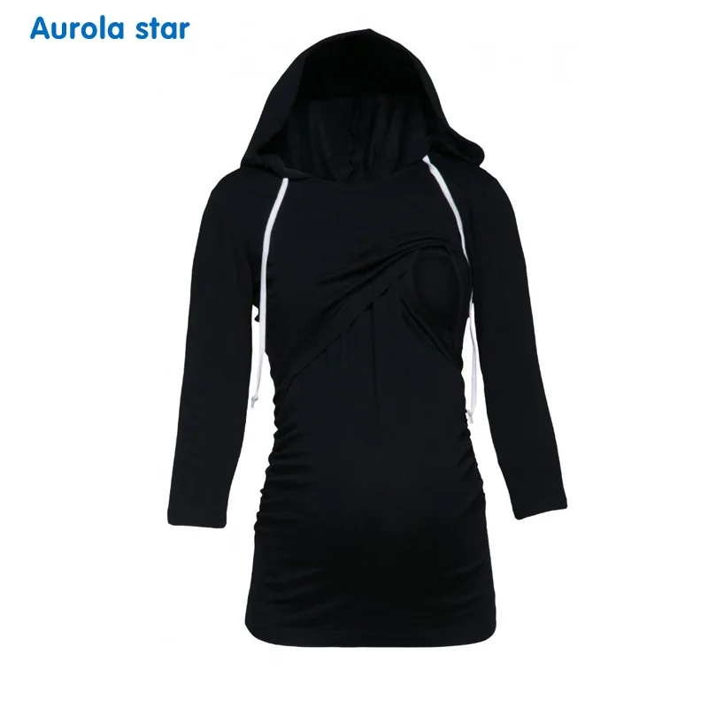maternity nursing hoodies AS1791 black 001