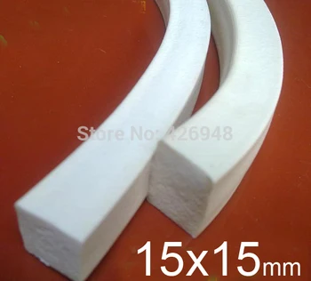 

15X15mm 15mm width 15mm height Silicone foam strip,silica gel Sealing strip, Silicone Article sponge Square bar flat bar