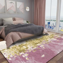 Модные ковры в европейском и американском стиле с абстрактным рисунком маслом розового золота, ковры для гостиной, Нескользящие Коврики для детской комнаты