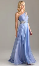 Vestido De Festa Longo Pink Formal Long Evening Dresses 2017 New Arrival One Shoulder Chiffon Robe De Soiree Abendkleider OL330