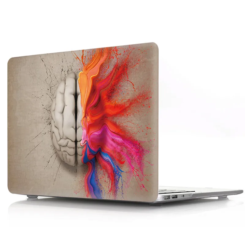 Новые печатные Coque для Macbook Air 13 Pro 13 чехол для ноутбука A1446 A1989 A1990 мультфильм мозг чехол для Macbook Pro 13 крышка - Цвет: 6